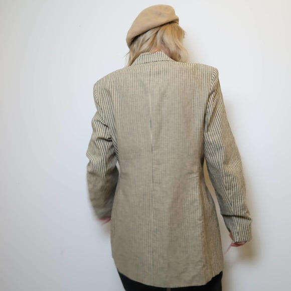 Vintage 90's NWT Harris/Wallace striped blazer - Picture 6 of 10
